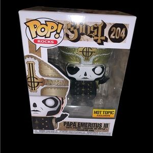 Vaulted 2021 New in Box Hot Topic Exclusive Ghost “Papa Emertus III” Funko Pop